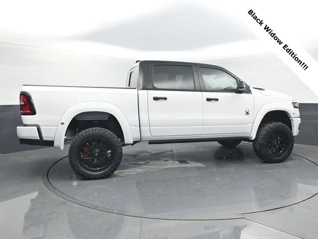 New 2026 Bright White Clear-Coat Exterior Paint RAM BLACK WIDOW EDITION image 7