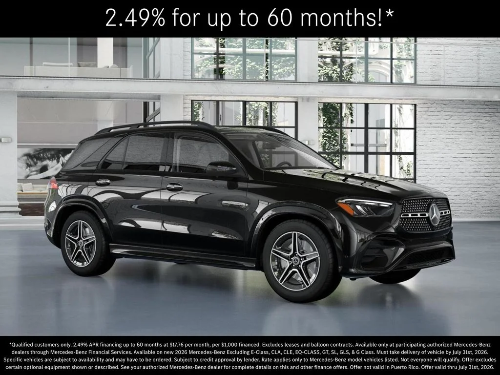New 2026 Obsidian Black Metallic Mercedes-Benz GLE 350 image 12
