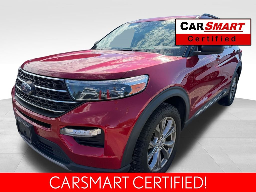 Used 2022 Red Metallic Ford XLT image 1