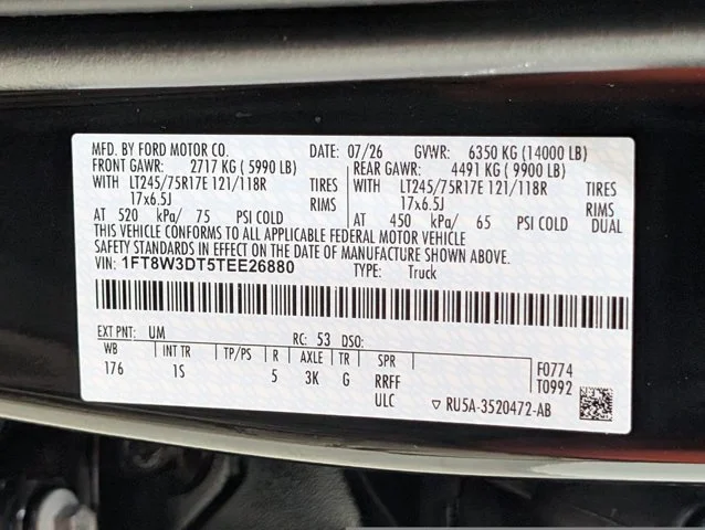New 2026 Agate Black Metallic Ford F-350® XL image 67