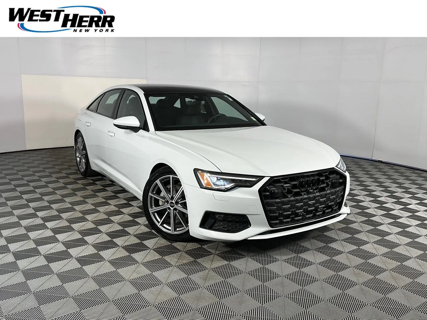 Used 2025 Glacier White Metallic Audi Premium Plus image 1