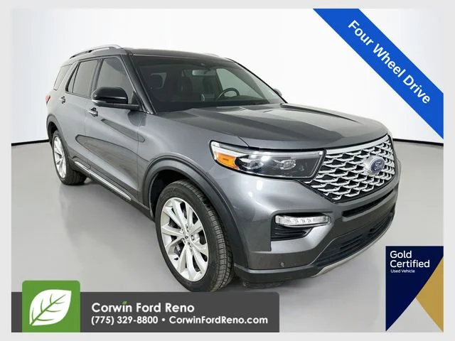Used 2022 Gray Metallic Ford Platinum image 1