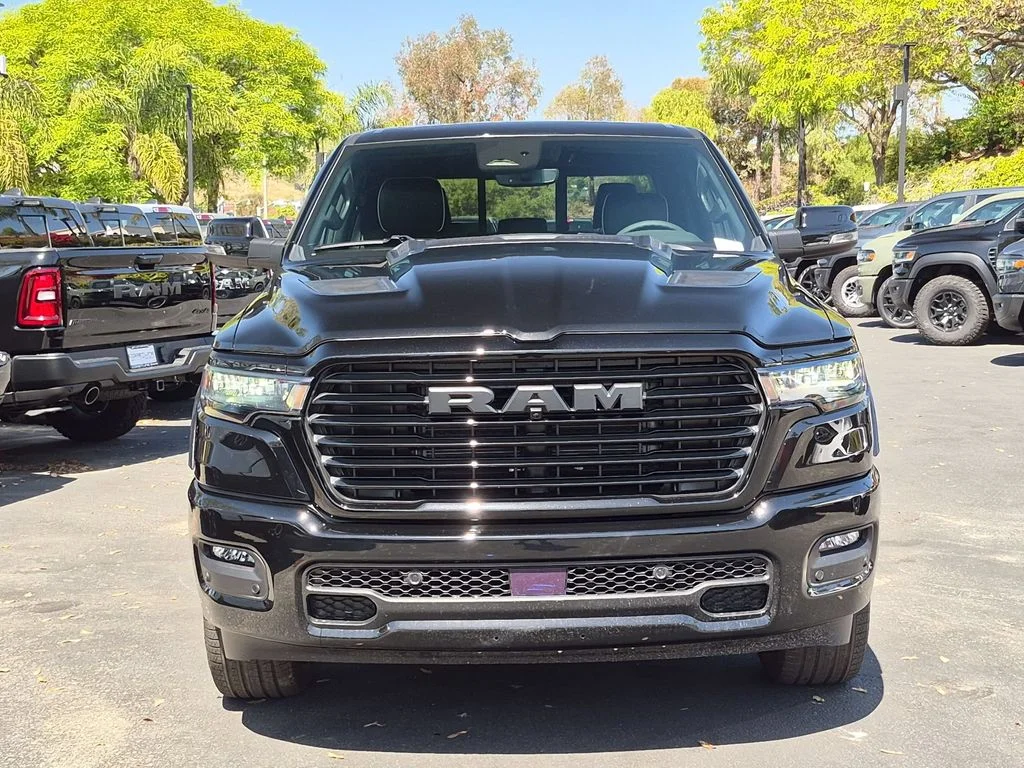 New 2026 Diamond Black Crystal Pearl-Coat Exterior Paint RAM Laramie image 2