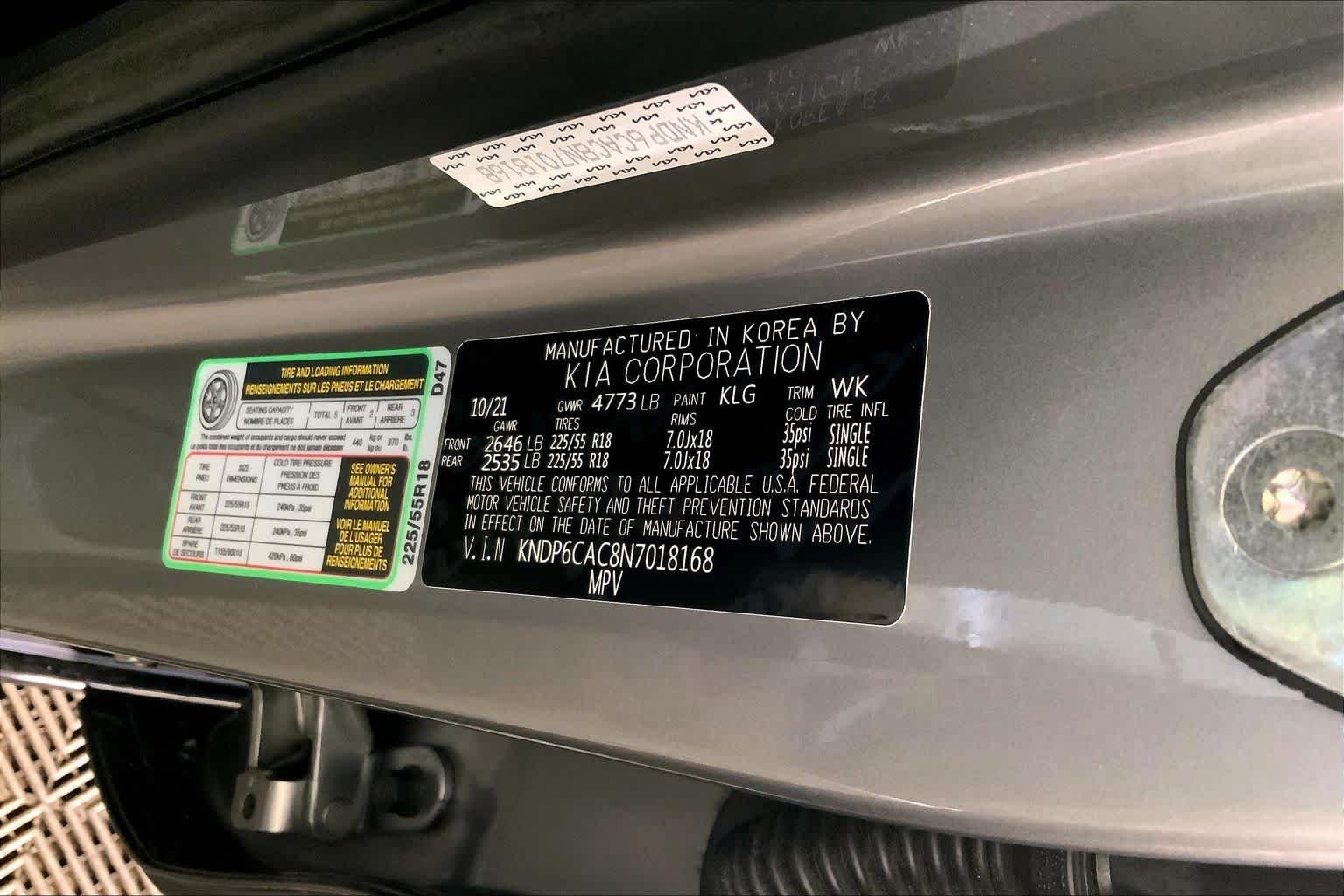 Used 2022 Steel Gray Kia Nightfall image 34