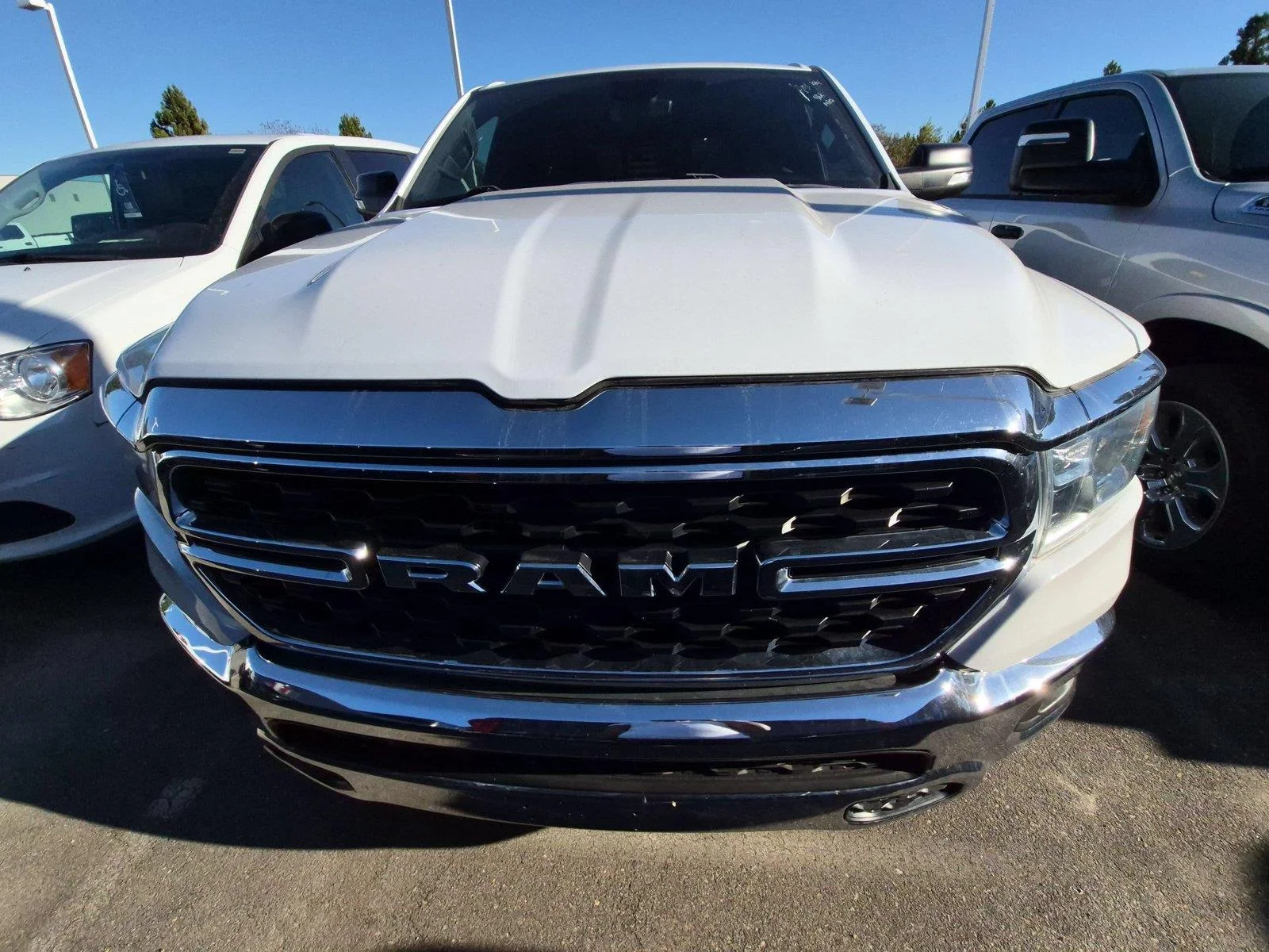 Used 2022 Bright White Clearcoat Ram Big Horn image 1