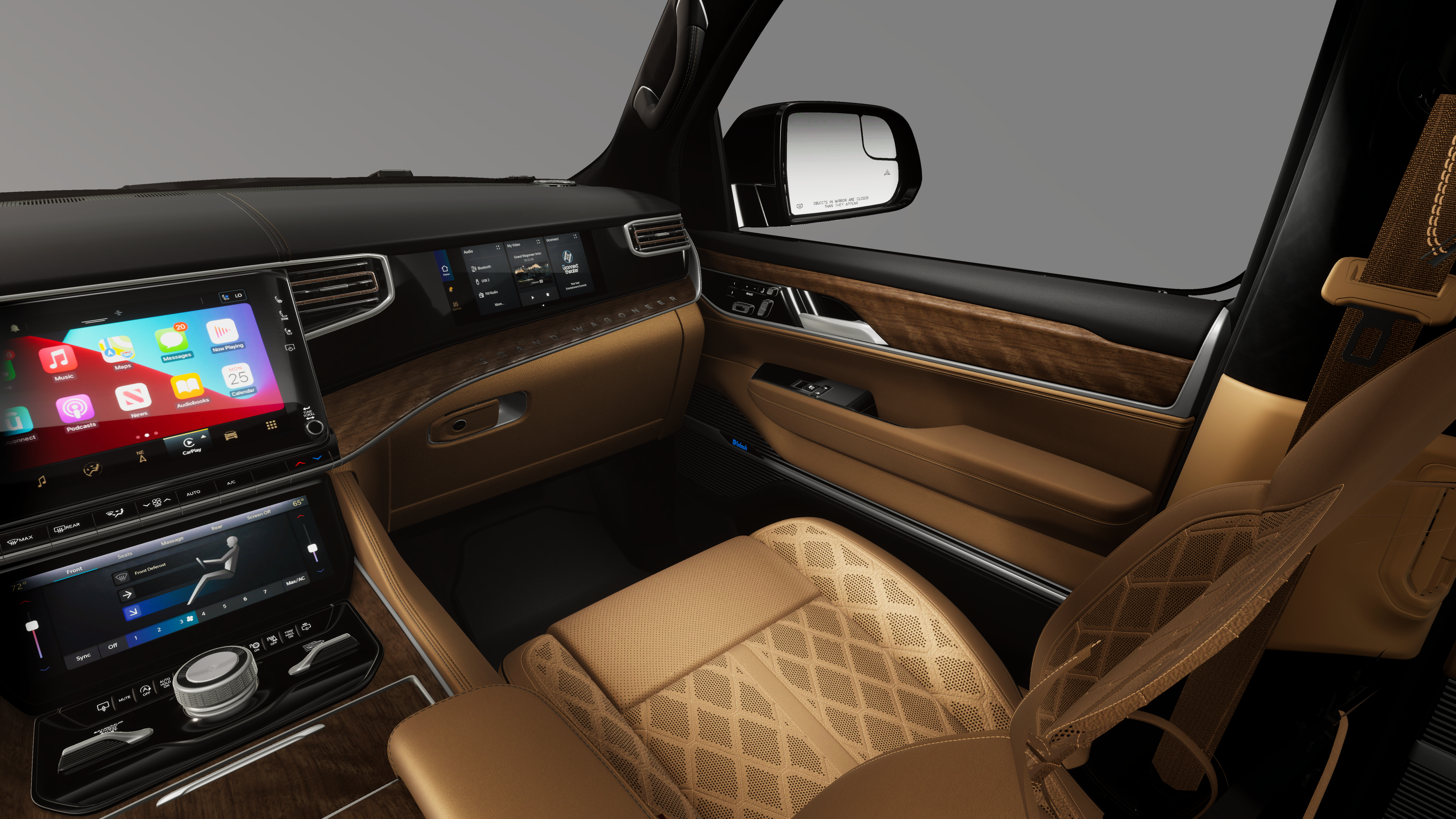 New 2026 Velvet Red Pearl-Coat Exterior Paint Jeep Grand Wagoneer image 7
