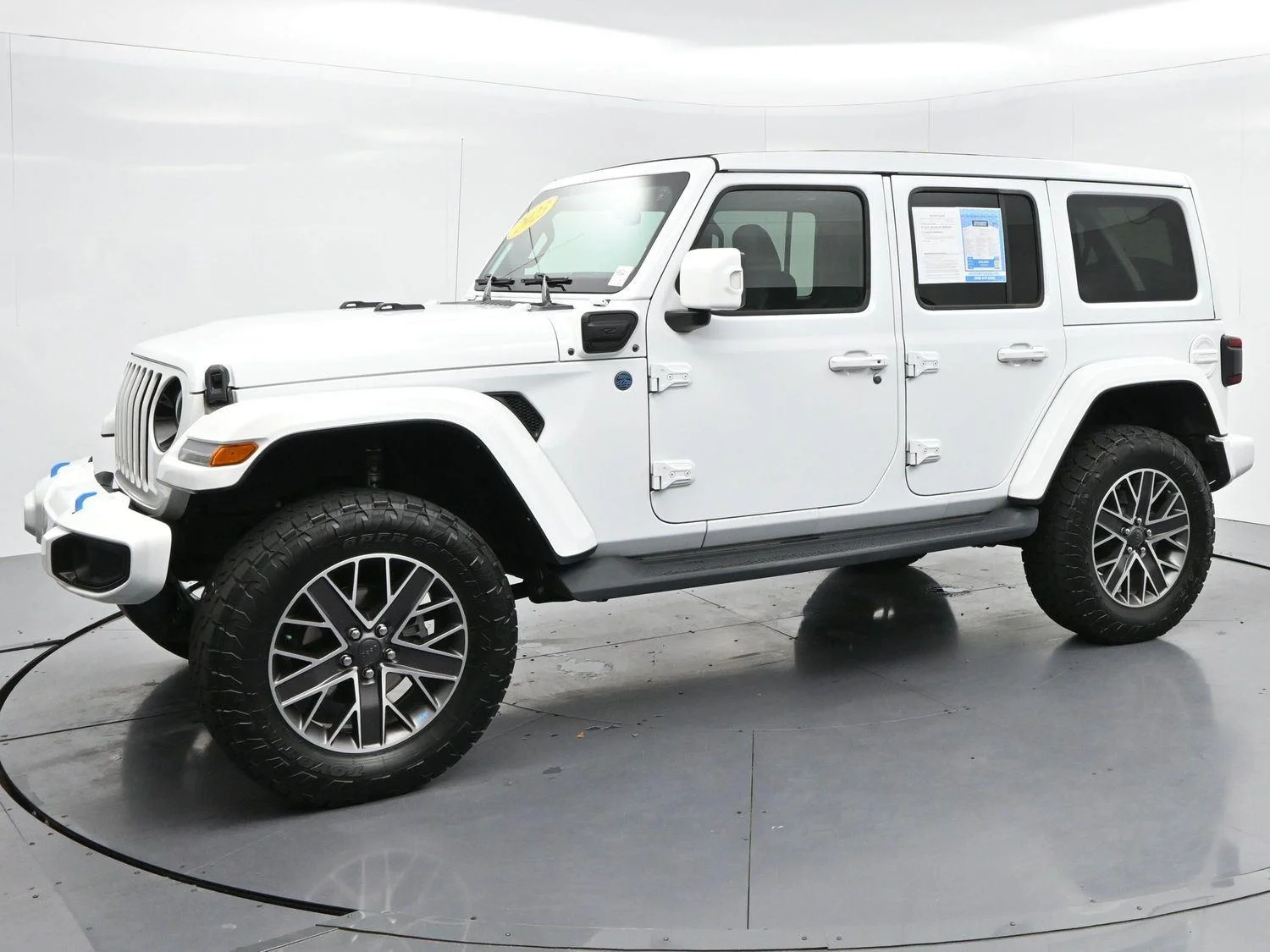 Used 2023 Bright White Clearcoat Jeep Sahara High Altitude image 3