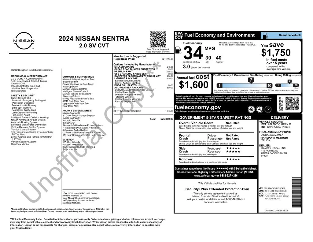 Used 2024 Gray Nissan SV image 17