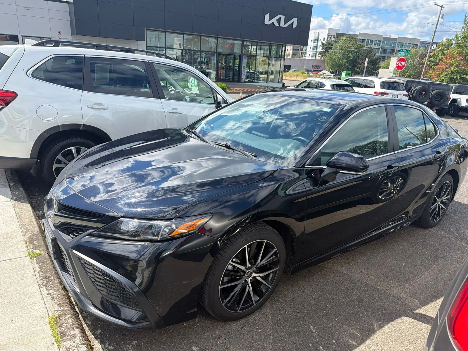 Used 2023 Black Toyota SE image 1