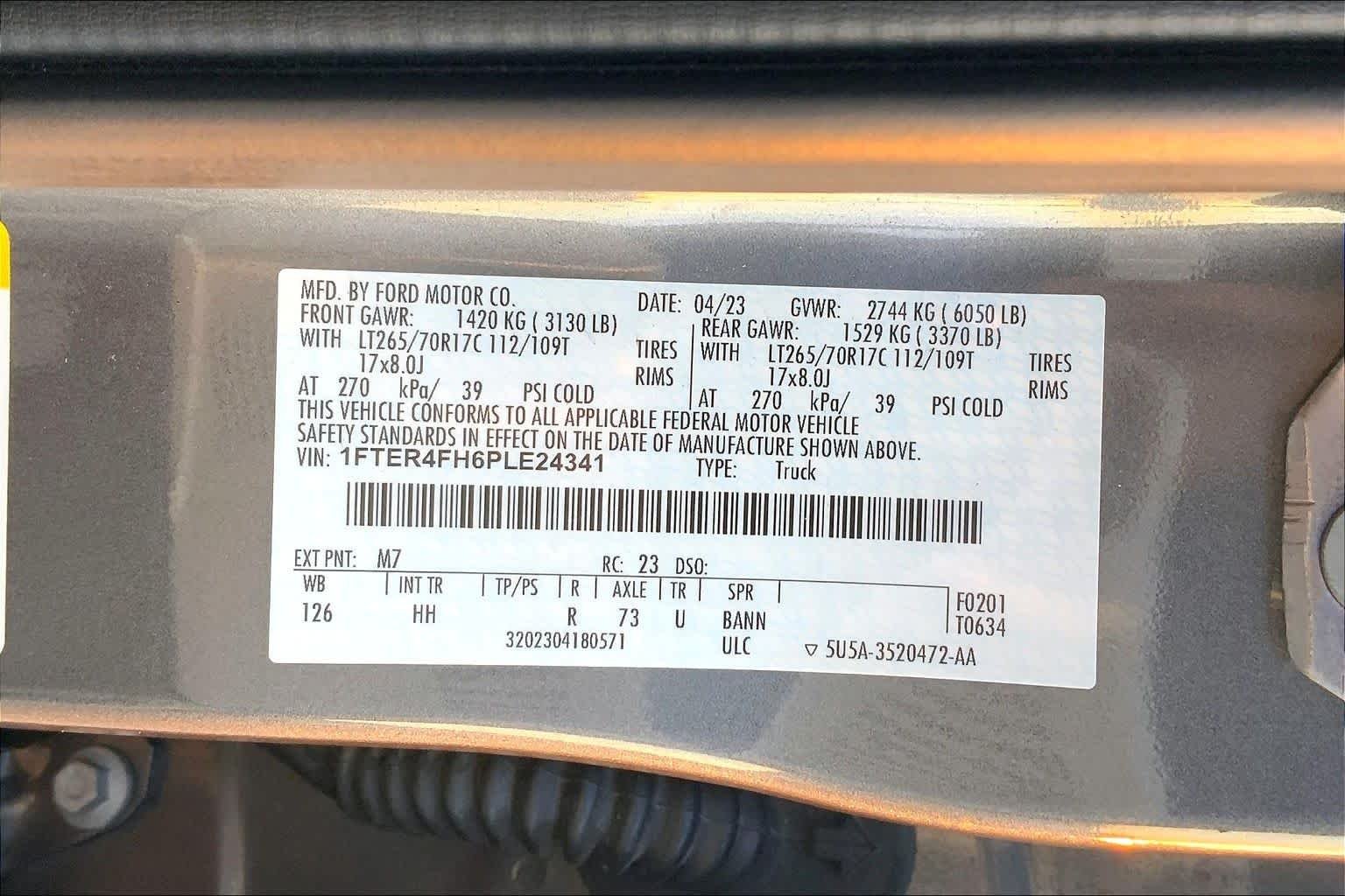 Used 2023 Carbonized Gray Metallic Ford LARIAT image 37
