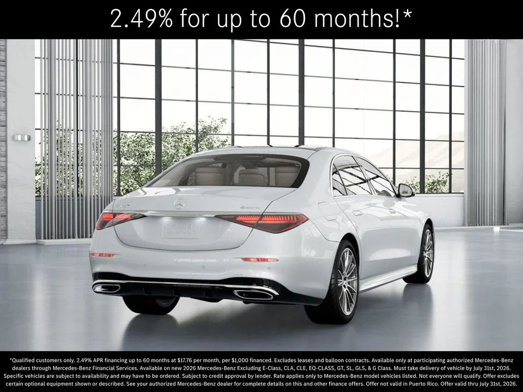 New 2026 MANUFAKTUR Moonlight White Metallic Mercedes-Benz S 500 image 23