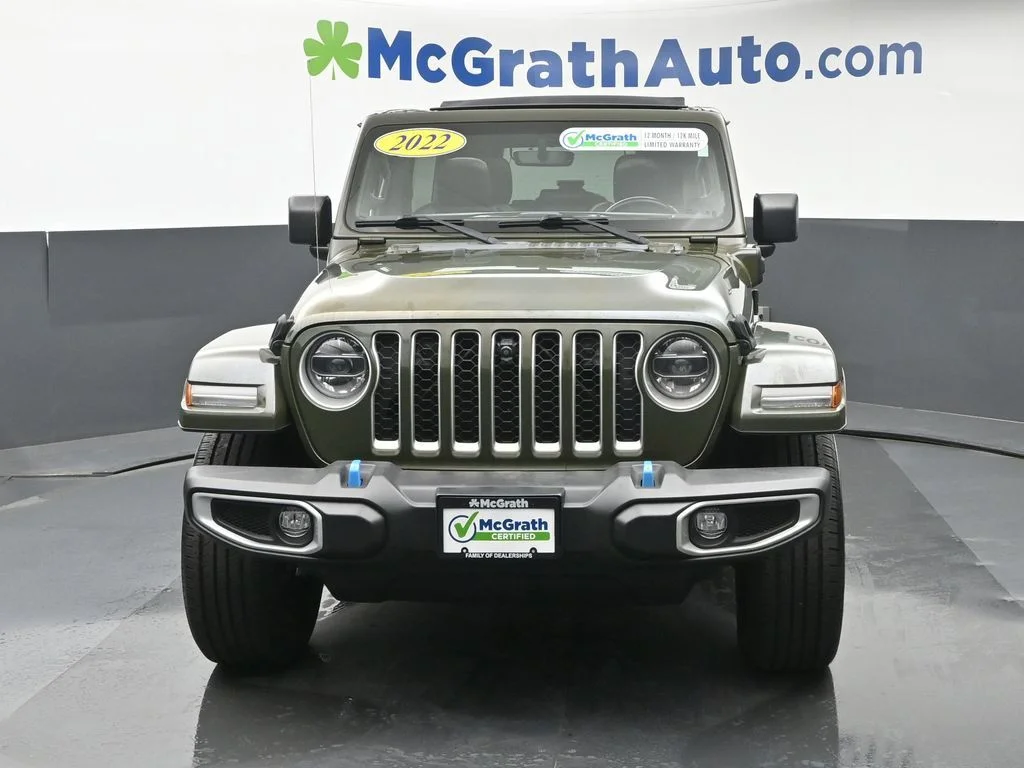 Used 2022 Green Jeep Unlimited Sahara 4xe image 7