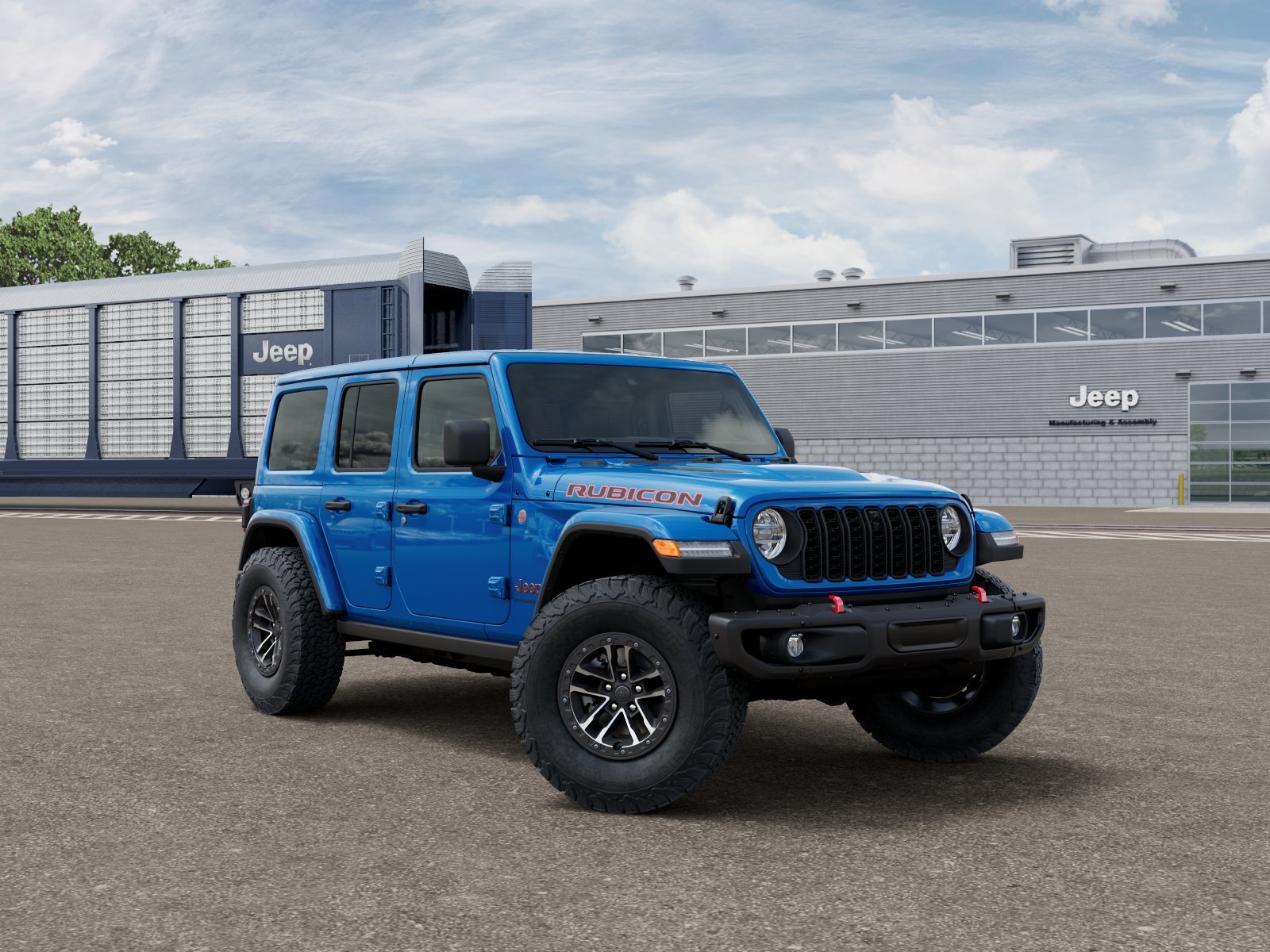 New 2027 Hydro Blue Pearlcoat Jeep Rubicon image 3