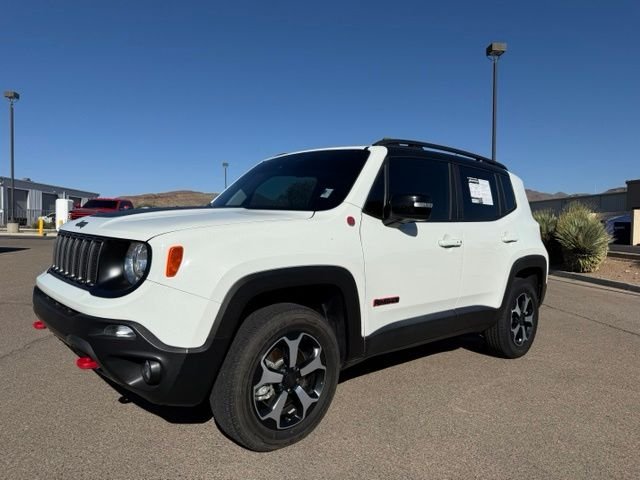 Used 2022 Alpine White Clearcoat Jeep Trailhawk image 1