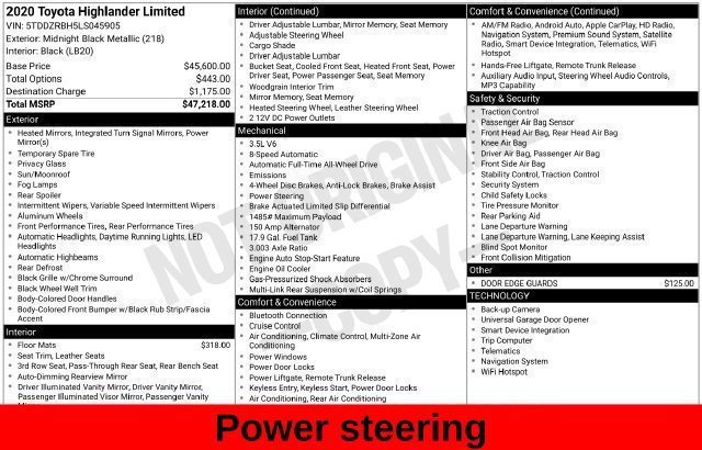 Used 2020 Black Toyota Limited image 24
