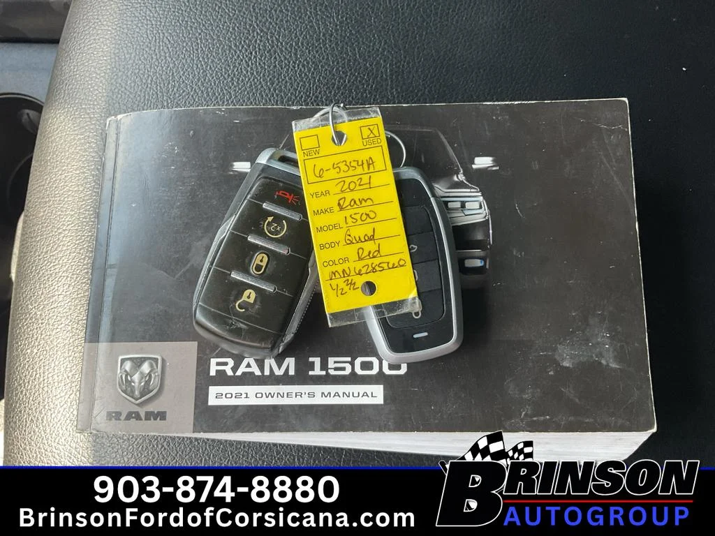 Used 2021 Flame Red Clearcoat Ram Big Horn image 32