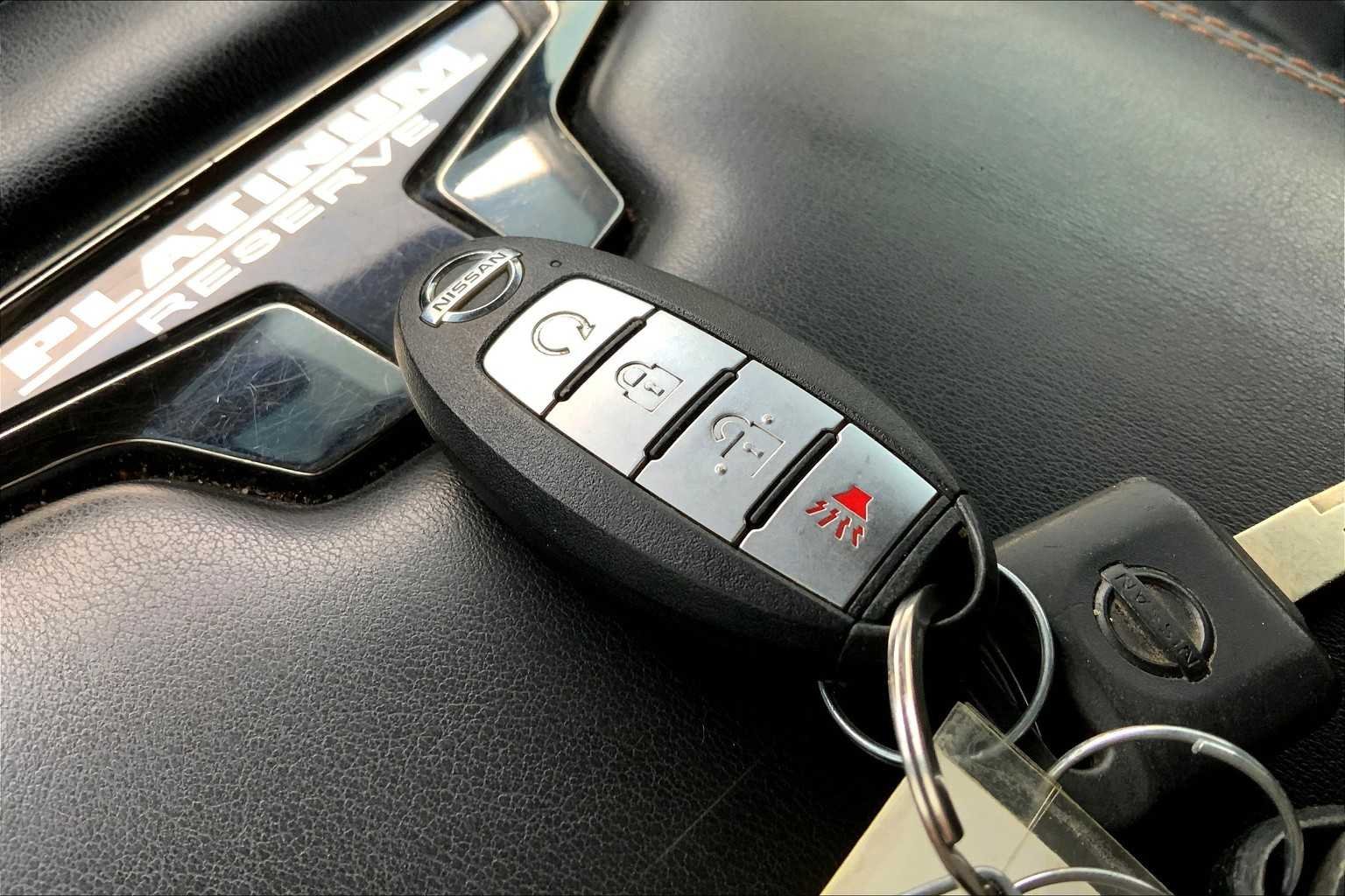 Used 2019 Magnetic Black Metallic Nissan Platinum Reserve image 14