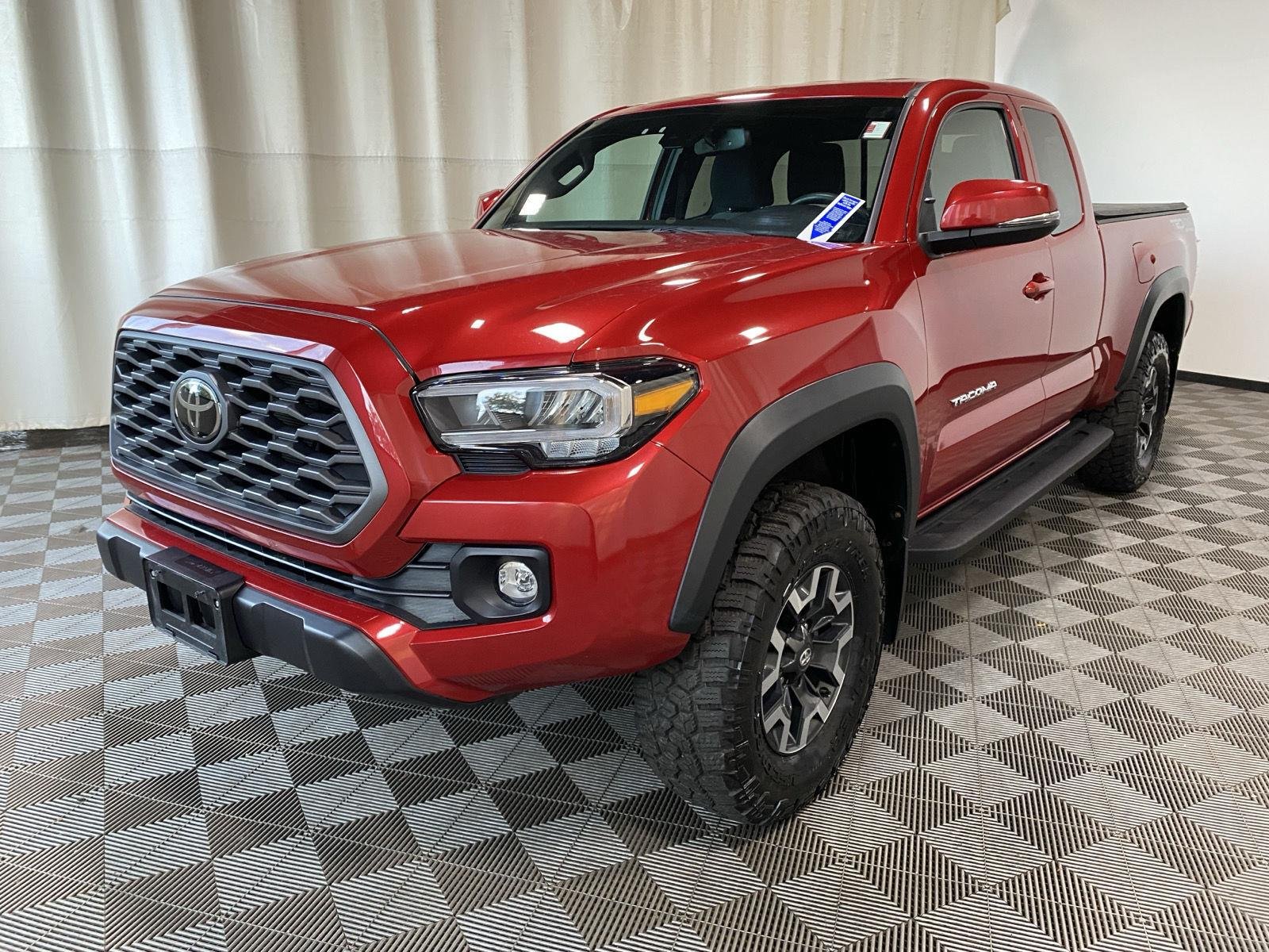 Used 2021 Barcelona Red Metallic Toyota TRD Off-Road image 3