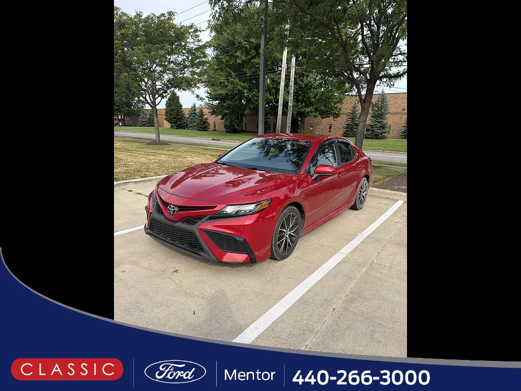 Used 2021 Red Toyota SE image 1