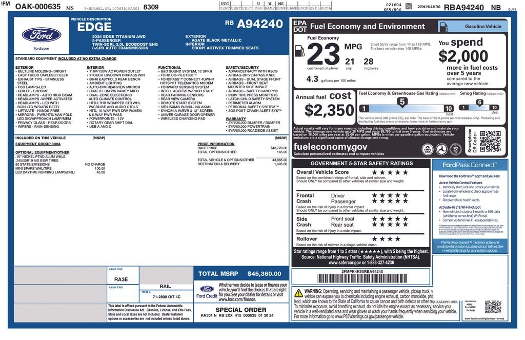 2024 Ford Edge Titanium - Photo 6