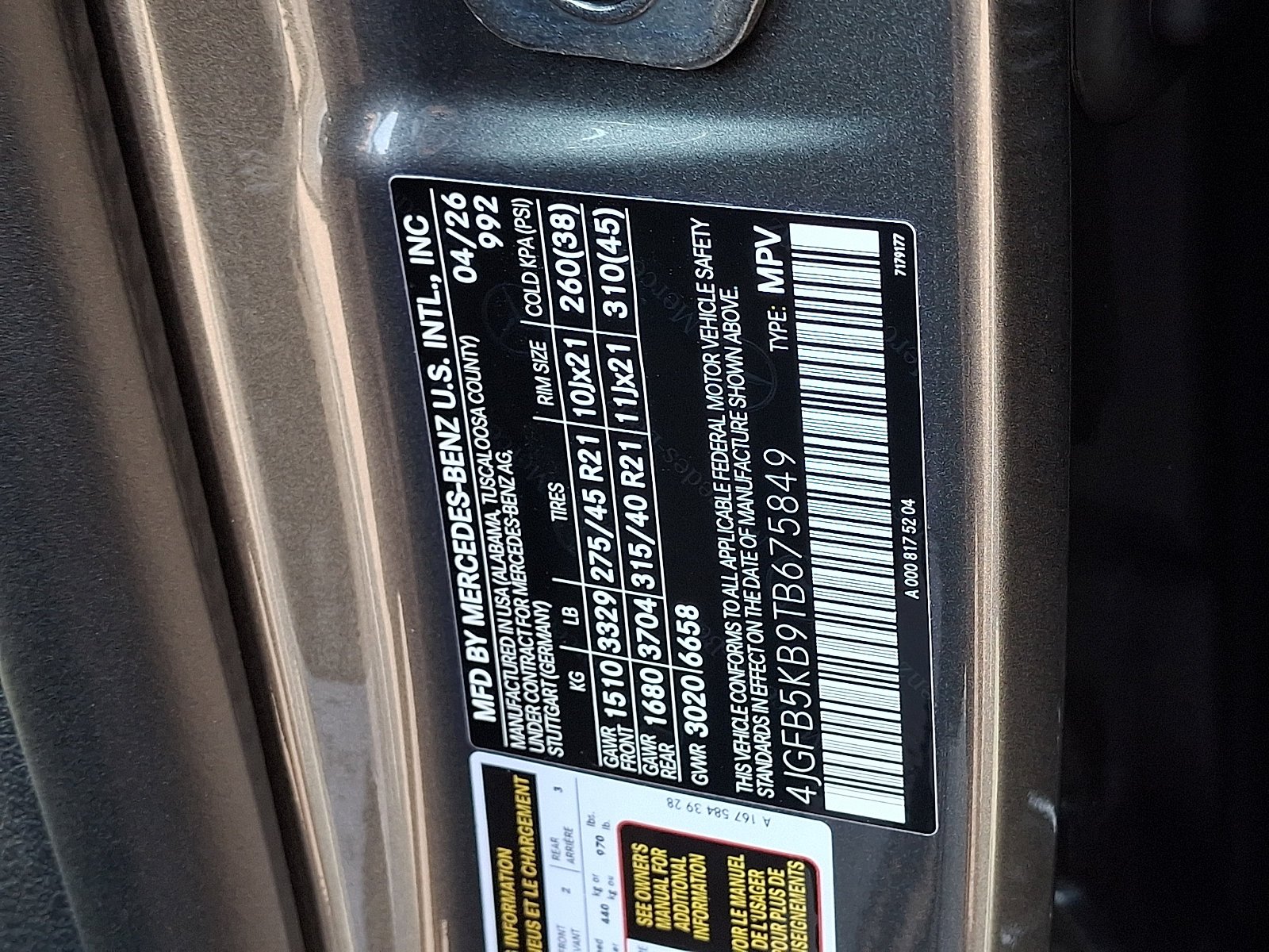New 2026 Selenite Grey Metallic Mercedes-Benz GLE 450 image 49