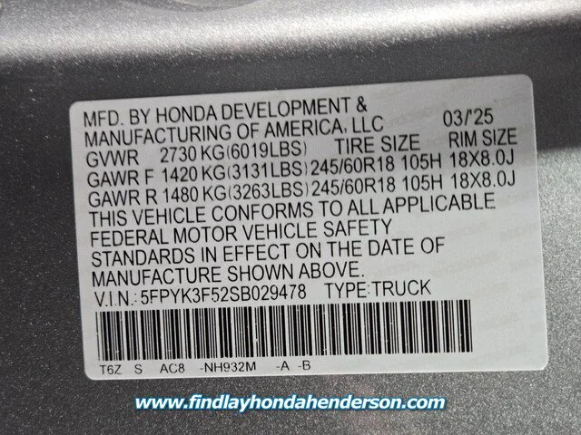 2025 Honda Ridgeline RTL - Photo 48
