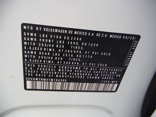 New 2026 White Volkswagen SEL R-Line Turbo image 54