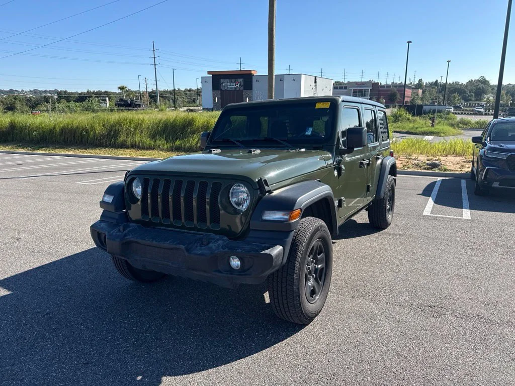 Used 2021 Sarge Green Clearcoat Jeep Unlimited Sport image 5