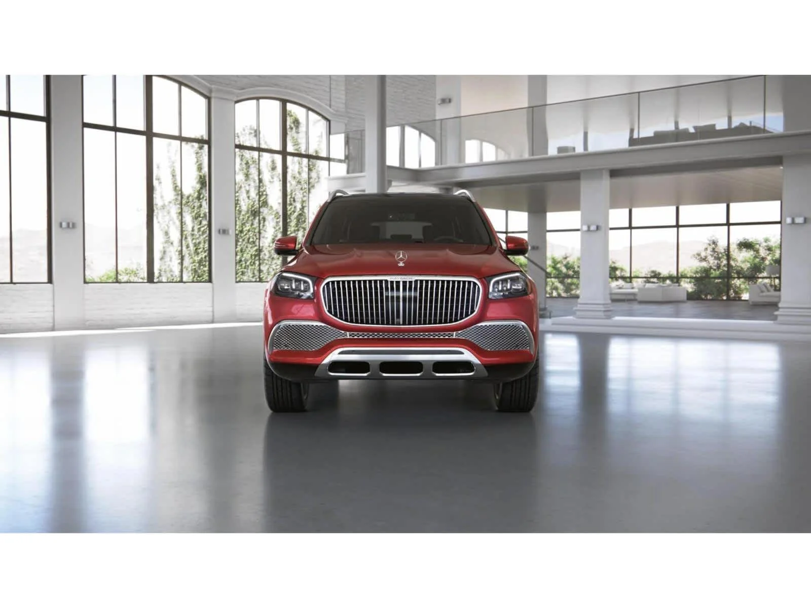 Used 2022 MANUFAKTUR Cardinal Red Metallic Mercedes-Benz Maybach GLS 600 image 7