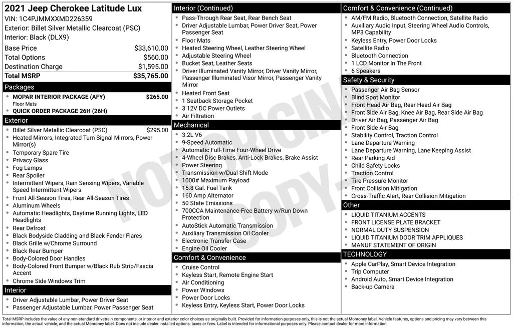 Used 2021 Silver Jeep Latitude Lux image 39