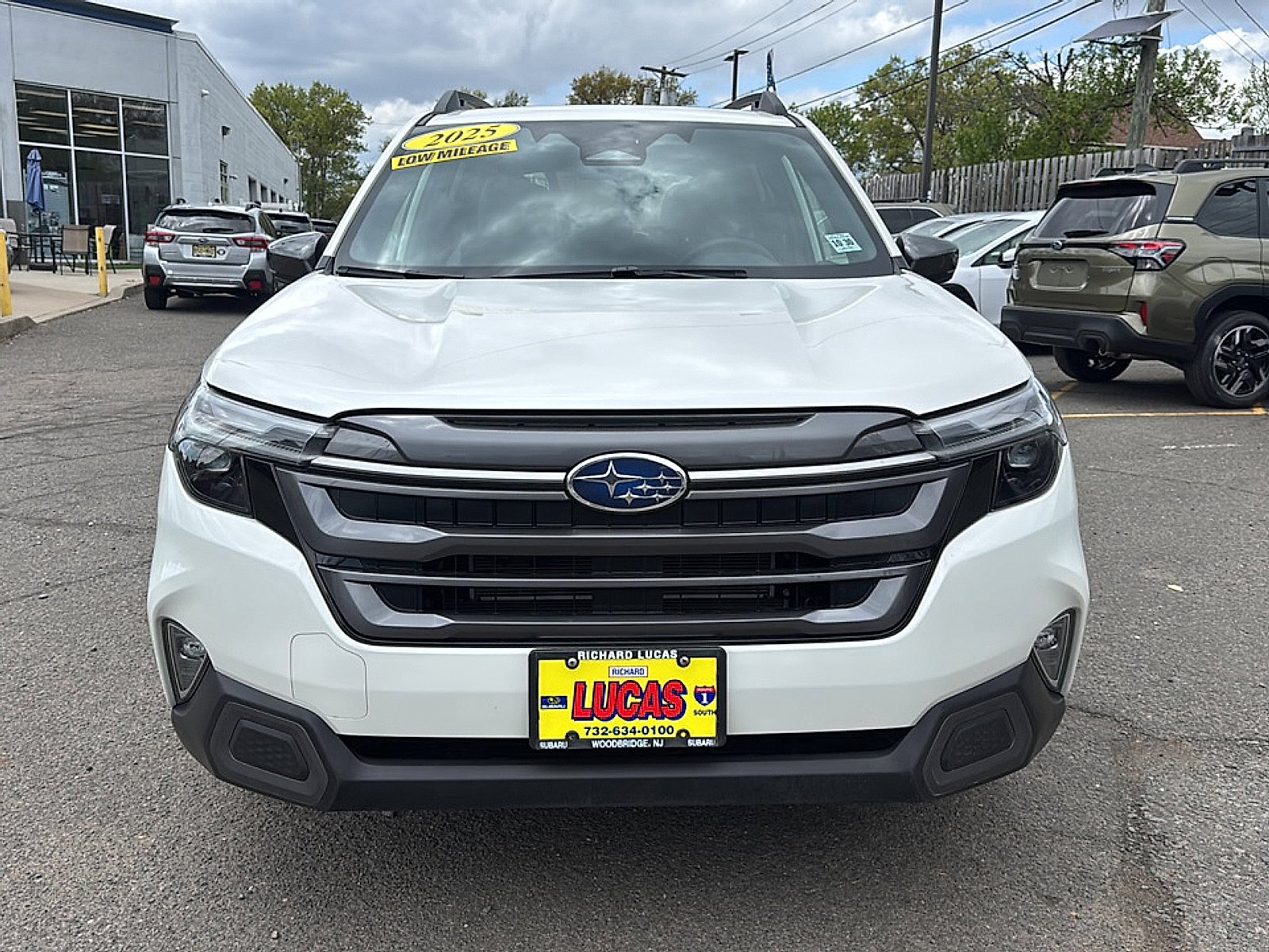 Used 2025 Crystal White Pearl Subaru Limited Hybrid image 3