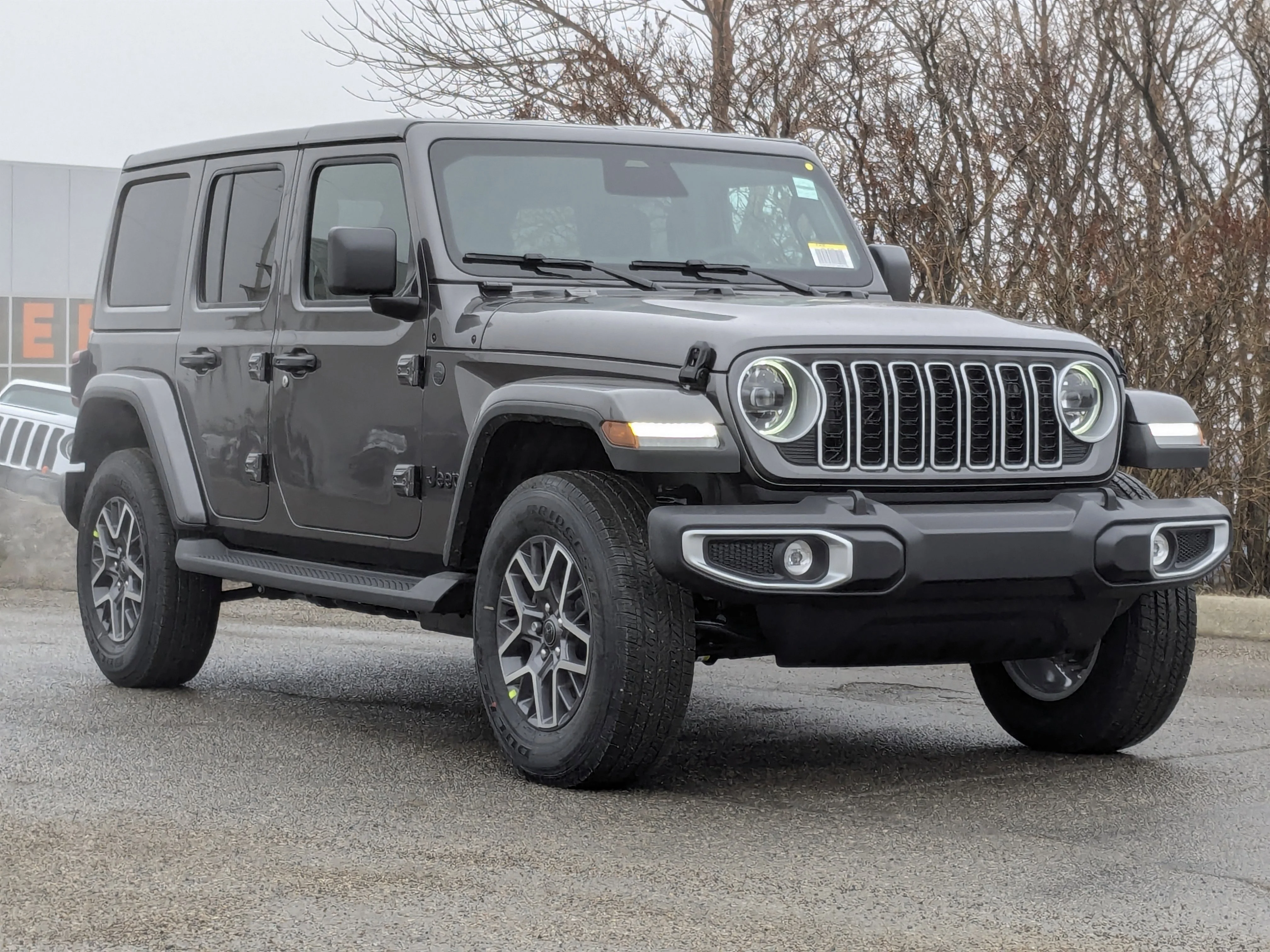 New 2026 Grey Jeep Sahara - - McKinley Leather - Body-Color Top - Power Seats - Remote Start & tons more! image 2