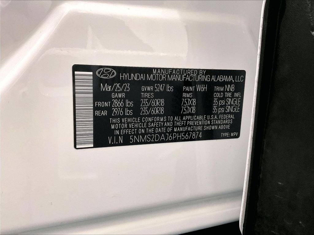 Used 2023 White Hyundai SEL image 34
