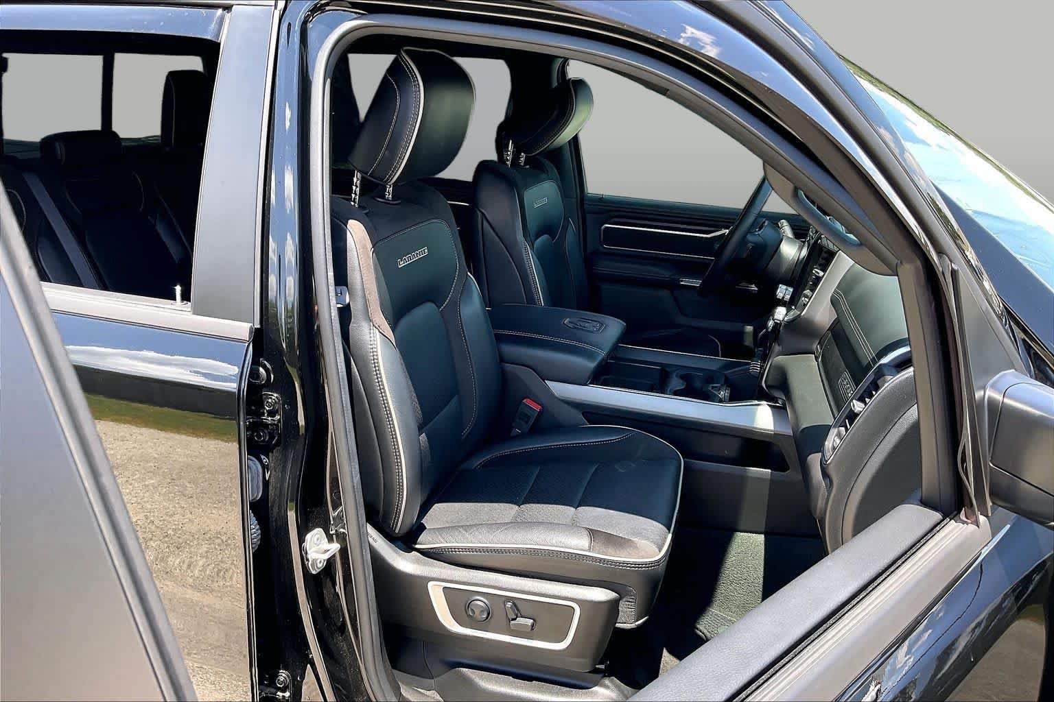 Used 2024 Diamond Black Crystal Pearlcoat Ram Laramie image 8