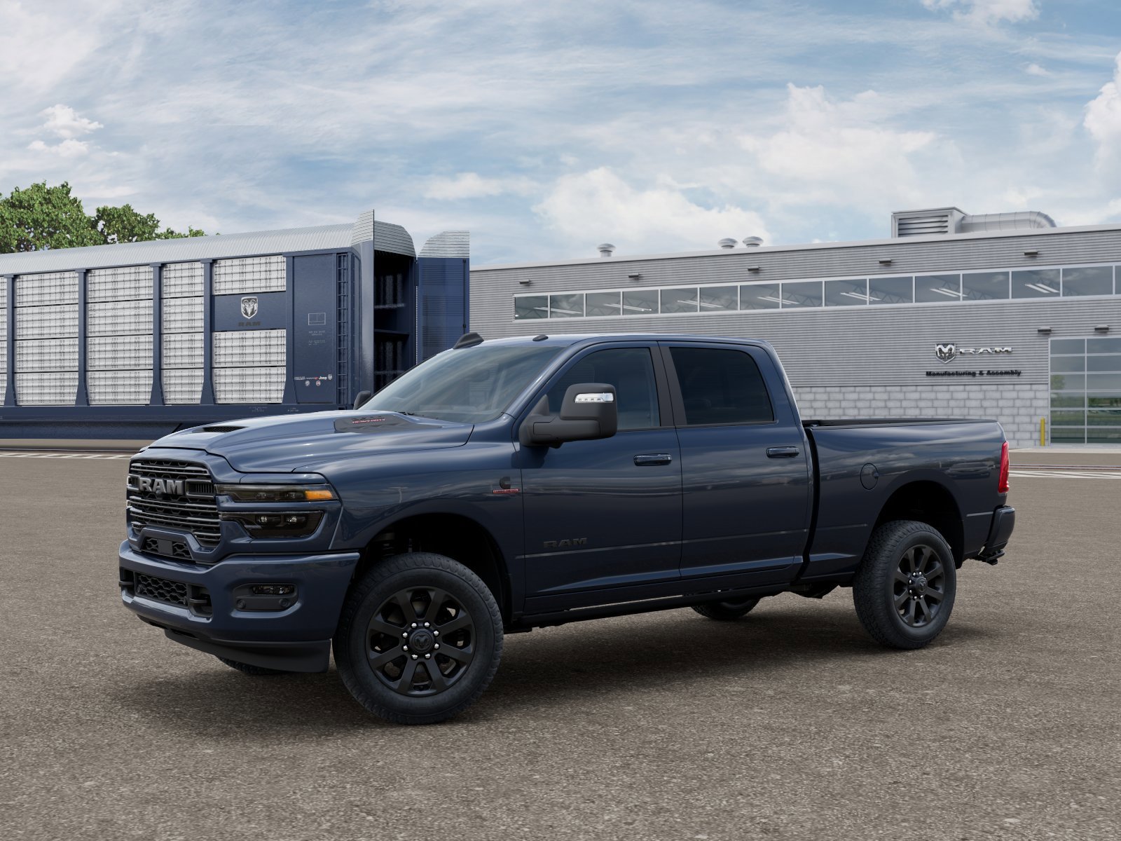New 2026 Forged Blue Metallic Exterior Paint RAM Laramie image 2