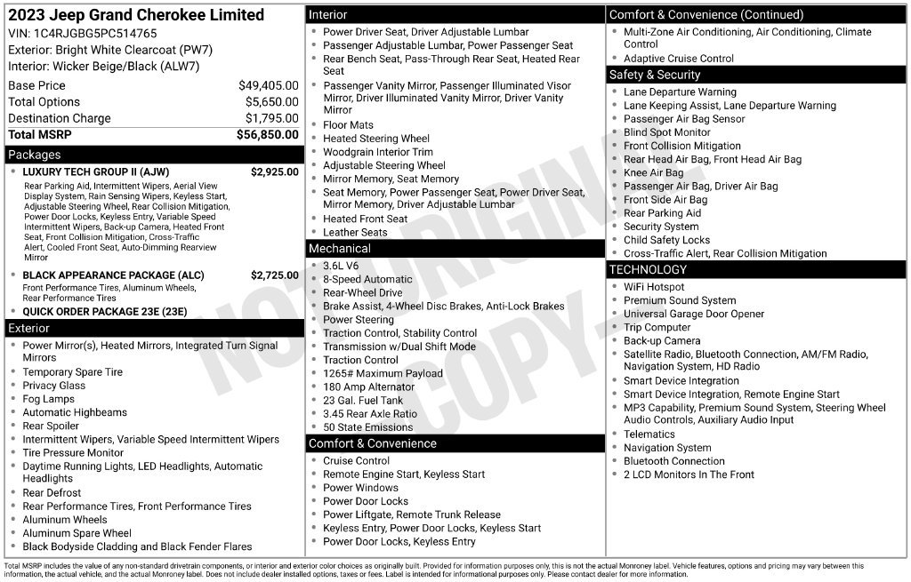 Used 2023 White Jeep Limited image 11