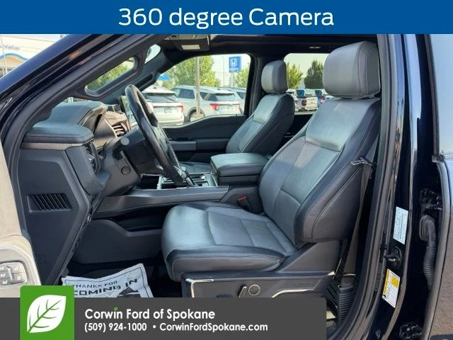Certified Used 2023 Antimatter Blue Metallic Ford Lariat image 3