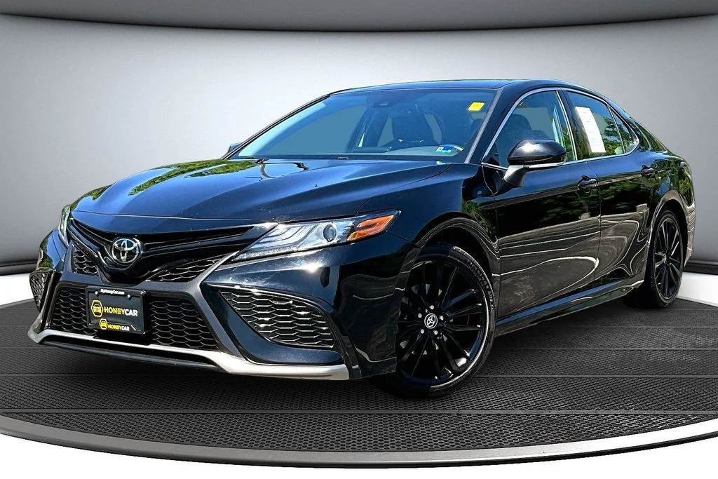 Used 2024 Midnight Black Metallic Toyota XSE image 3