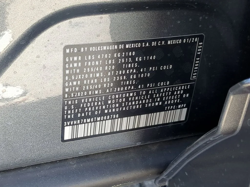 New 2026 Gray Volkswagen 2.0T SE R-Line Black image 34