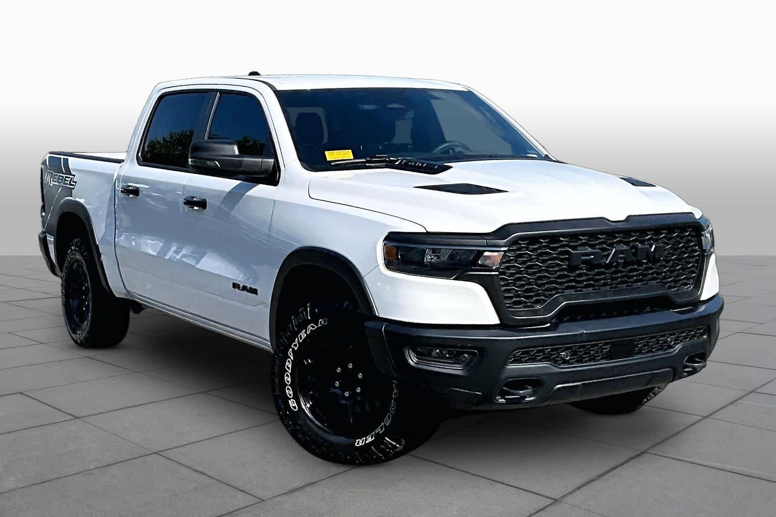 Used 2025 Bright White Clearcoat Ram Rebel image 2
