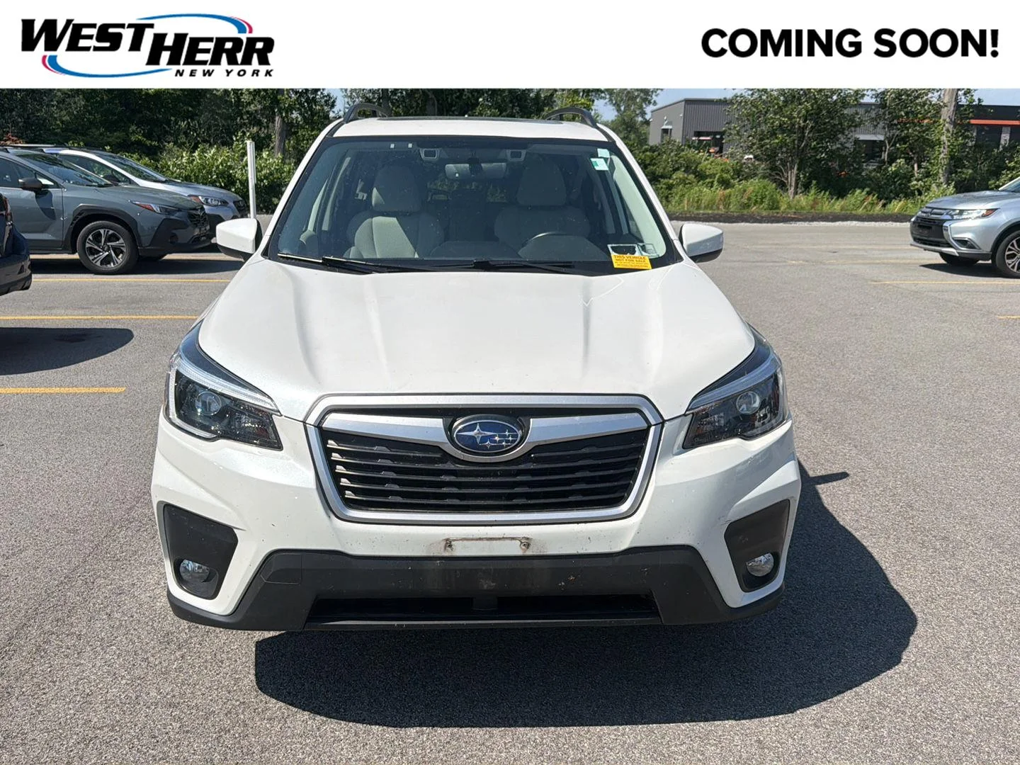 Used 2021 Crystal White Pearl Subaru Premium image 1