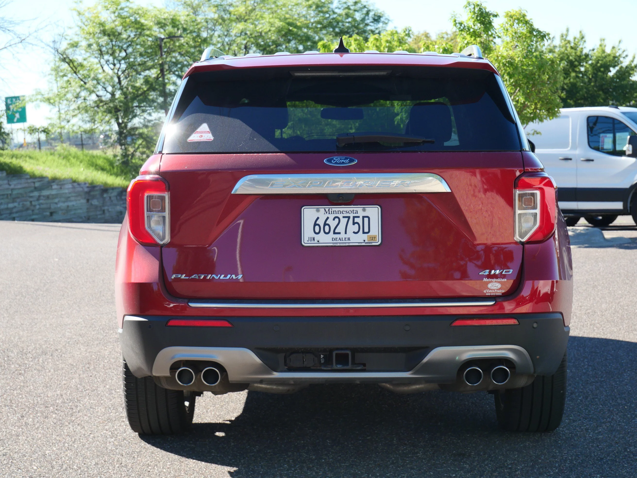 Certified Used 2023 Rapid Red Metallic Tinted Clearcoat Ford Platinum image 5