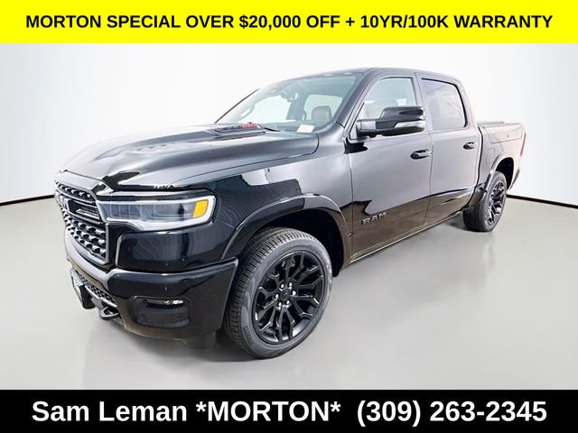 New 2026 Diamond Black Crystal Pearl-Coat Exterior Paint Ram Limited image 3
