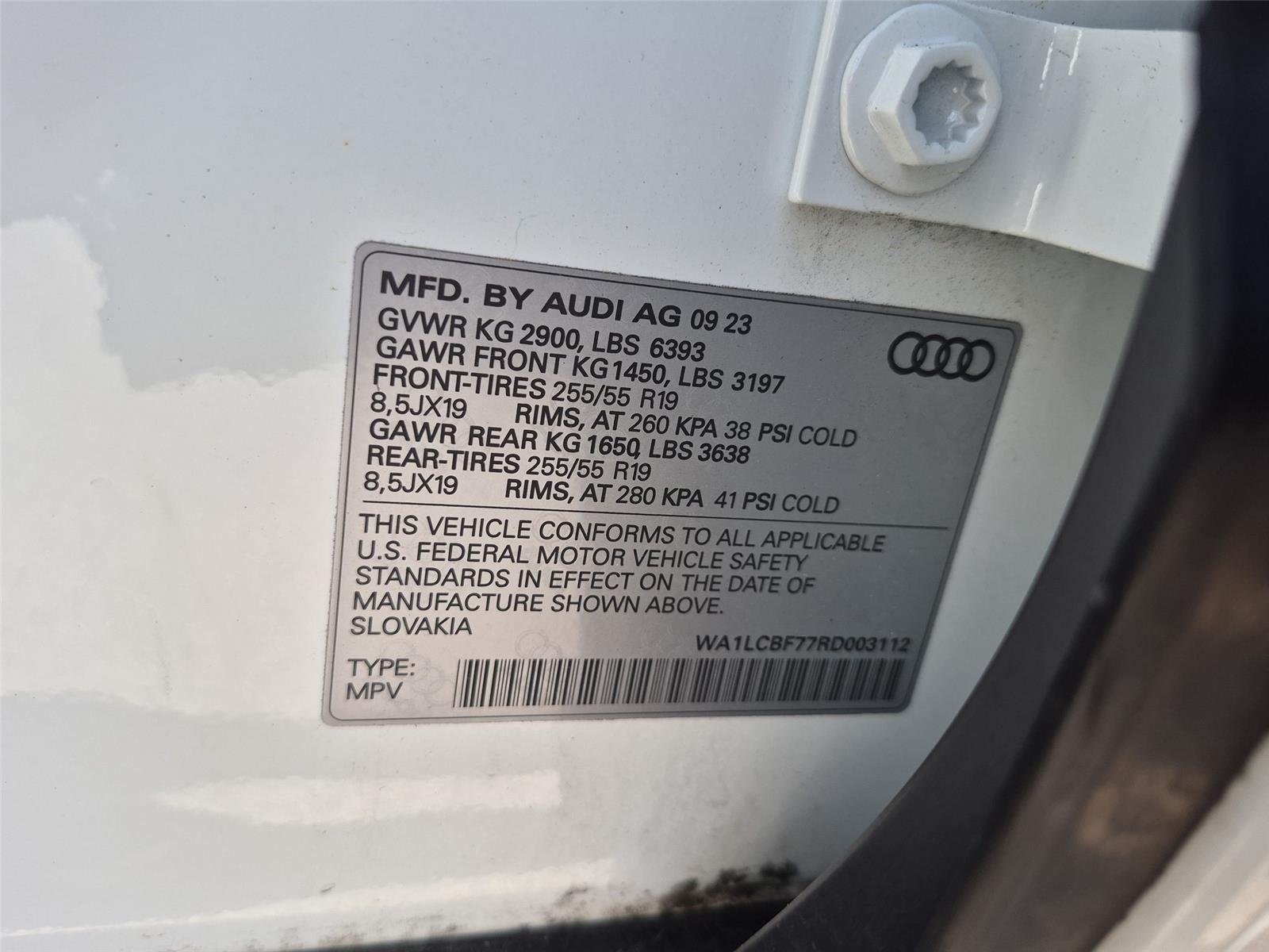 Used 2024 Carrara White Audi Premium Plus image 42