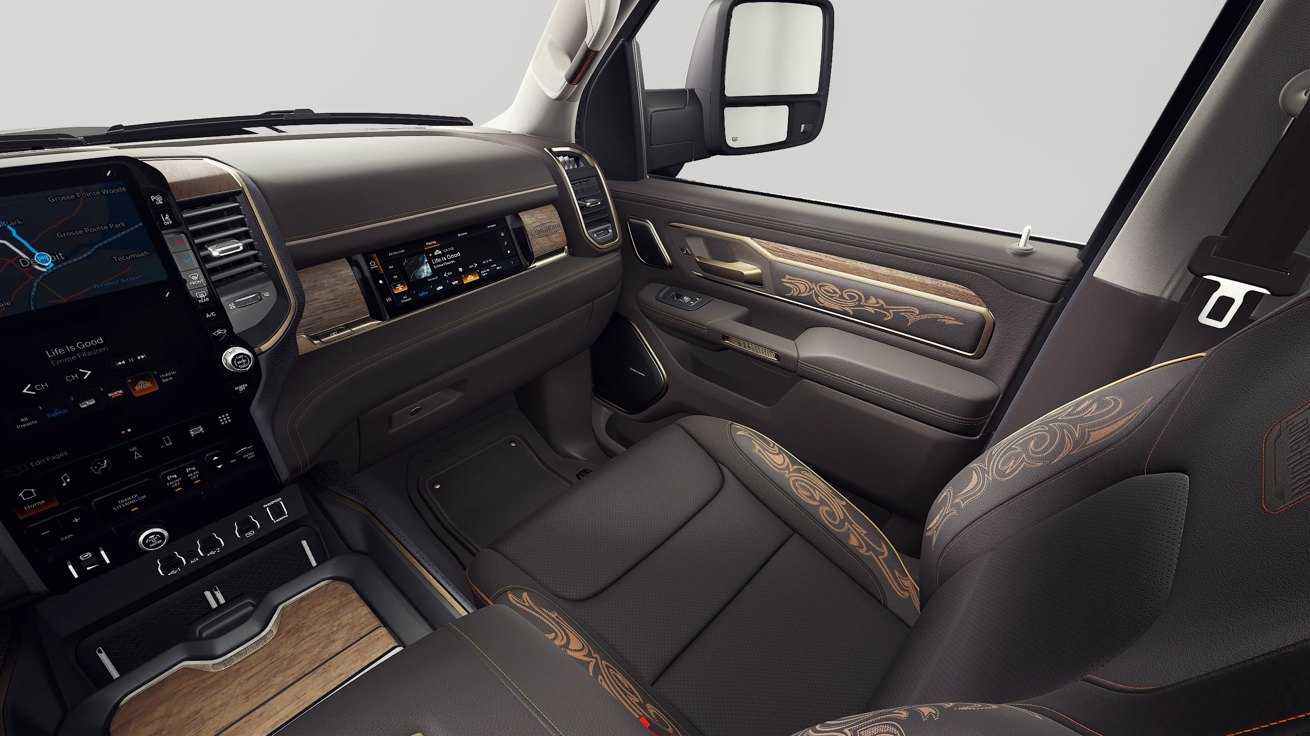 New 2027 Diamond Black Crystal Pearl-Coat Exterior Paint RAM Limited image 19