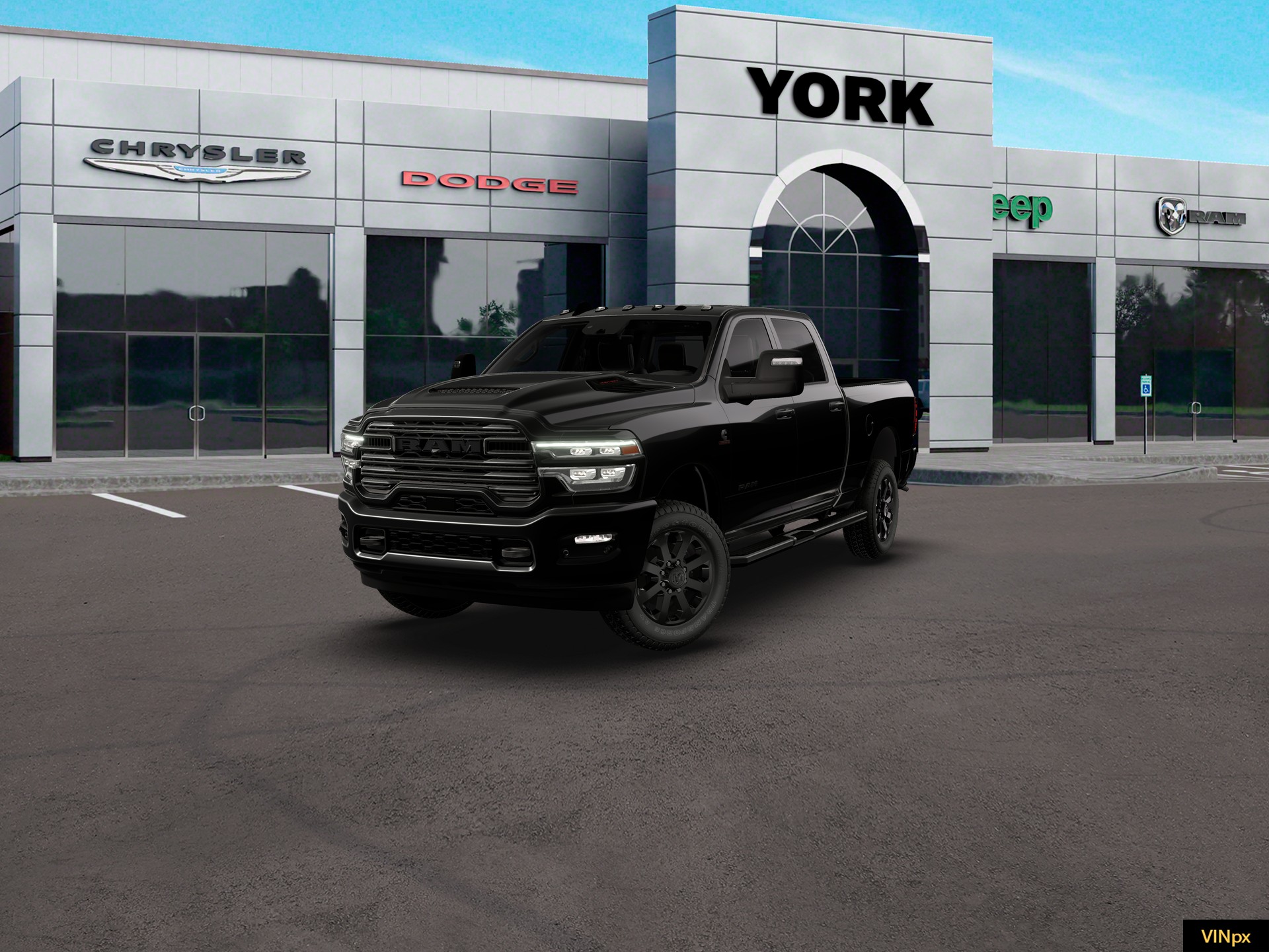 New 2026 Diamond Black Crystal Pearl-Coat Exterior Paint RAM LARAMIE image 13