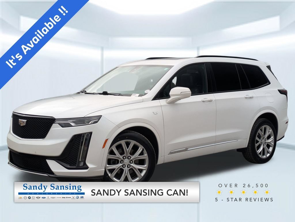 Used 2020 CRYSTAL WHITE TRICOAT Cadillac AWD Sport image 1