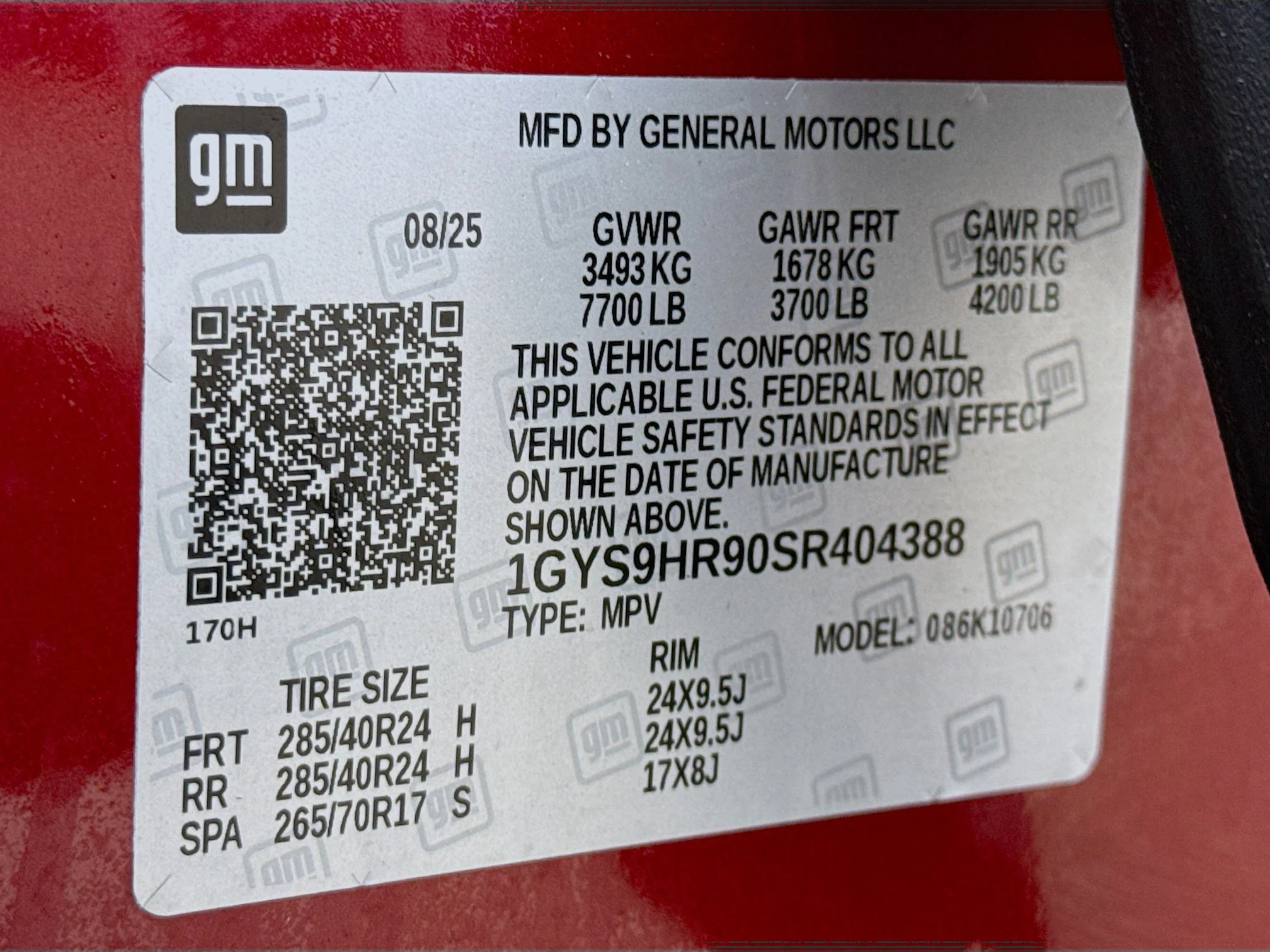 Used 2025 Radiant Red Tintcoat Cadillac Escalade-V image 38