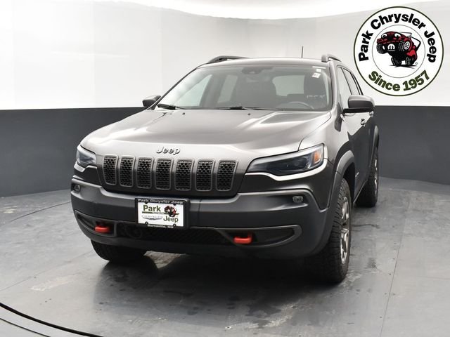 Used 2021 Jeep Cherokee Trailhawk with VIN 1C4PJMBX6MD111132 for sale in Burnsville, Minnesota