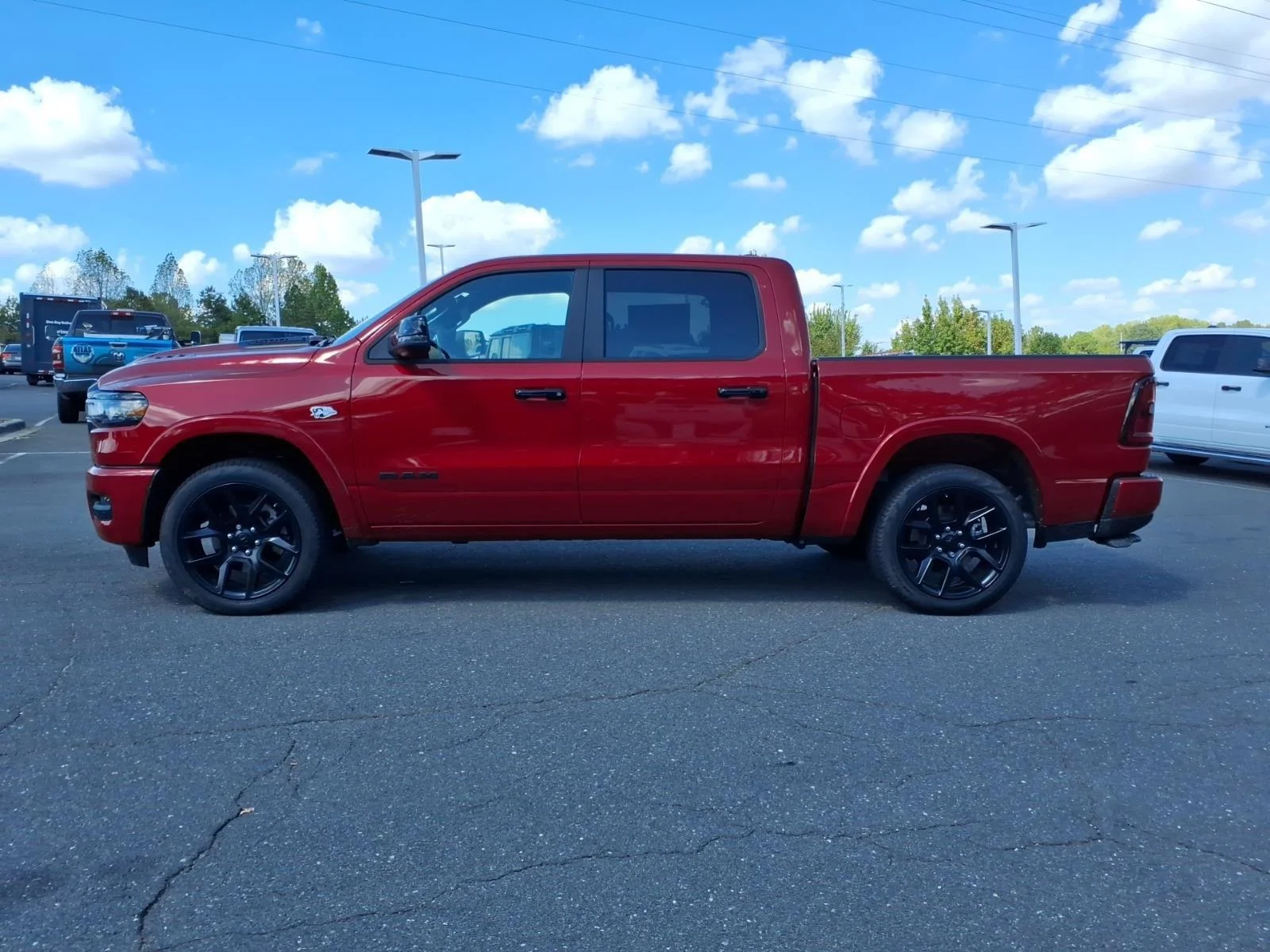New 2026 Molten Red Pearl-Coat Exterior Paint RAM Laramie image 3